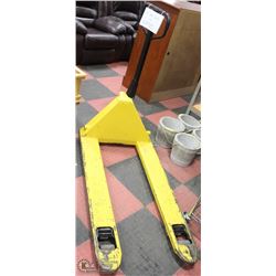 YELLOW PALLET JACK 5500 LBS CAPACITY