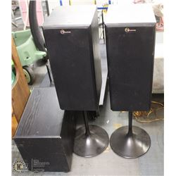 PAIR OF NUANCE SPEAKERS WITH SUBWOOFER