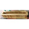 Image 1 : 11"X27"X10"H CEDAR STAINED PLANTER.