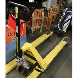 YELLOW PALLET JACK 5500LBS 7 DAY WARRANTY