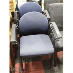 GROUP OF 8 STACKING CHAIRS