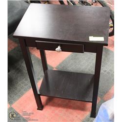 SMALL WOOD STAND WITH DRAWER