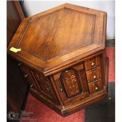 VINTAGE PINE END TABLE