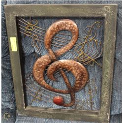 METAL MUSIC NOTE WALL HANGING