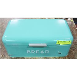 NEW TURQUOISE COLOR BREAD BIN.
