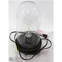 RETRO MINIMALIST GLASS LAMP WITH EDISON BULB
