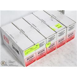 5 BOXES OF FLAT WOOD SCREWS 5X1-1/4"