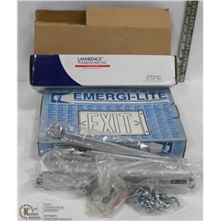LOT WITH NEW EMERGENCY EXIT SIGN AND COMMERCIAL