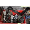 Image 1 : EXTRA LARGE TOTE WITH ASSORTED TOOLS INCL AIR,