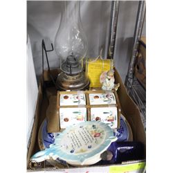 ASSORTED GLASSWARE, DECOR, COLLECTIBLES AND MORE