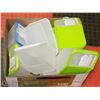 Image 1 : BOX OF PLASTIC STORAGE CONTAINERS