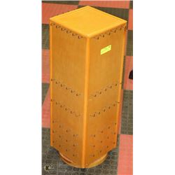 VINTAGE REVOLVING WOOD DISPLAY