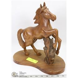 CARVED WOOD HORSE