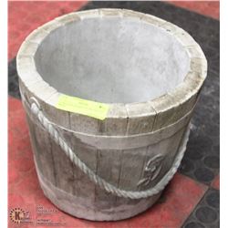 CONCRETE BUCKET PLANTER POT