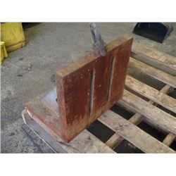 Steel Right Angle Plate, Overall: 16" x 12" x 14"