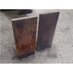 Steel Right Angle Plates, Overall: 8" x 8" x 19"