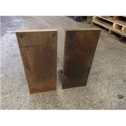 Steel Right Angle Plates, Overall: 8" x 8" x 19"