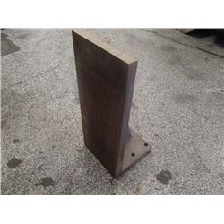 Steel Right Angle Plate, Overall: 8" x 8" x 19"