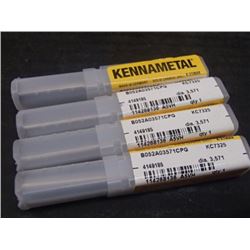 New Kennametal 3.571mm Solid Carbide Drills, Coolant Thru