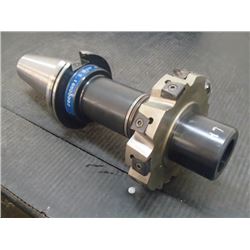 CAT50 1/2  Arbor Holder with 5  x 1  Indexable Slot Milling Cutter, See Desc for Info