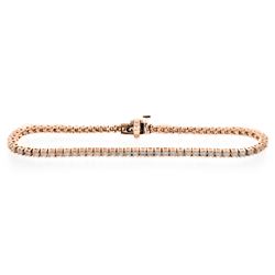 14KT Rose Gold 2.00ctw Diamond Tennis Bracelet