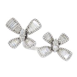 18KT White Gold 1.68ctw Diamond Ring