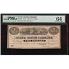 Image 1 : 1863 $2 North Carolina Obsolete Note PMG 64