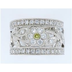 18KT White Gold 1.01ctw Diamond Ring