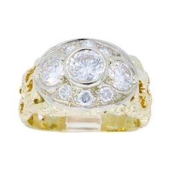 14KT Yellow Gold 1.43ctw Diamond Ring