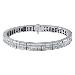 14KT White Gold 10.15ctw Diamond Bracelet