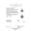 Image 3 : 5.56 ctw Citrine and Diamond Pendant - 14KT White Gold