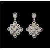 Image 2 : 6.40 ctw Diamond Jewelry Suite - 14KT White Gold