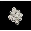 Image 4 : 6.40 ctw Diamond Jewelry Suite - 14KT White Gold