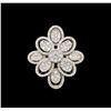 Image 5 : 6.40 ctw Diamond Jewelry Suite - 14KT White Gold