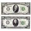 Image 1 : Lot of 1928B $10 & $20 Federal Reserve Notes