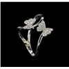 Image 4 : 0.37 ctw Diamond Ring - 14KT White Gold