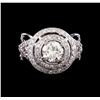 Image 2 : 14KT White Gold GIA Certified 3.01 ctw Diamond Ring