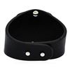 Image 3 : Leather Strap Bracelet - Rhodium Plated