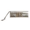 Gucci Metallic Silver Leather Evening Clutch Bag