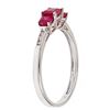 Image 2 : 0.75 ctw Ruby and Diamond Ring - 14KT White Gold