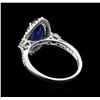 Image 3 : 14KT White Gold 3.02 ctw Tanzanite and Diamond Ring