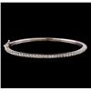 14KT White Gold 1.32 ctw Diamond Bangle Bracelet