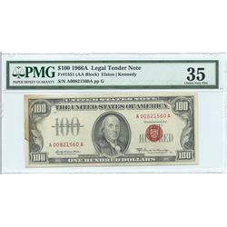 1966A $100 Legal Tender Note PMG Choice Very Fine 35