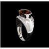 Image 4 : Crayola 3.95 ctw Citrine and White Sapphire Ring - .925 Silver
