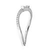 Image 3 : 0.19 ctw Diamond Ring - 18KT White Gold