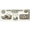 Image 1 : 1800's $5 Bank of New England, East Haddam, CT Obsolete Bank Note
