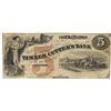 Image 1 : 1858 $5 Timber Cutter's Bank, Savananna, GA Obsolete Bank Note