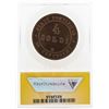 Image 2 : 1866-R 4 Soldi Italian Papal States Coin ANACS MS64BRN