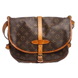 Louis Vuitton Monogram Canvas Leather Saumur 30 cm Messenger Bag