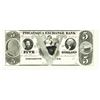 Image 1 : 1800's $5 Piscataqua Exchange Bank, Portsmouth, NH Obsolete Bank Note
